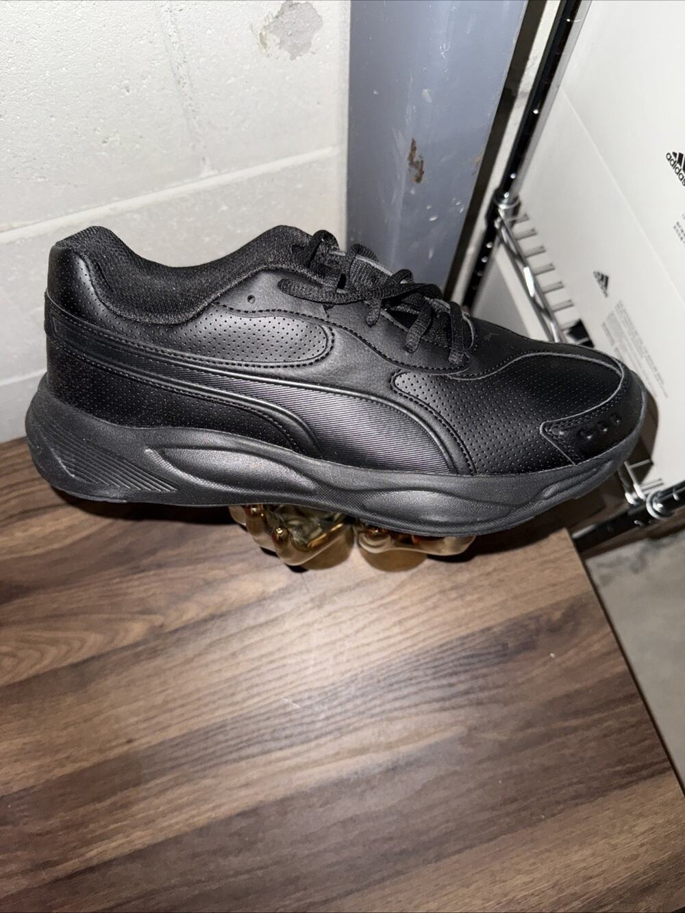 Puma 90s Runner SL Triple Black-372550-02 Size 11 No Lid